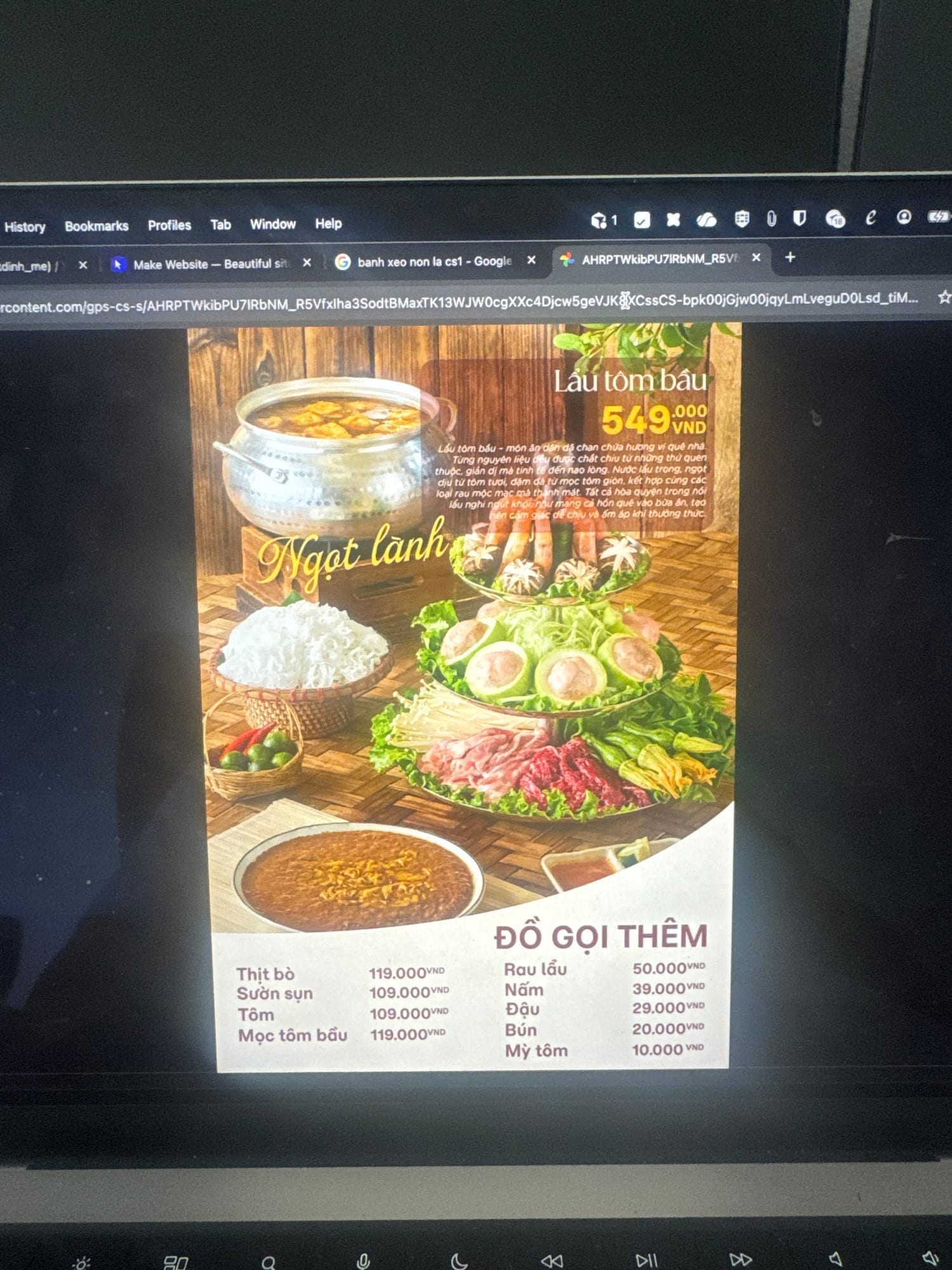 Beef specials — premium Vietnamese beef dishes